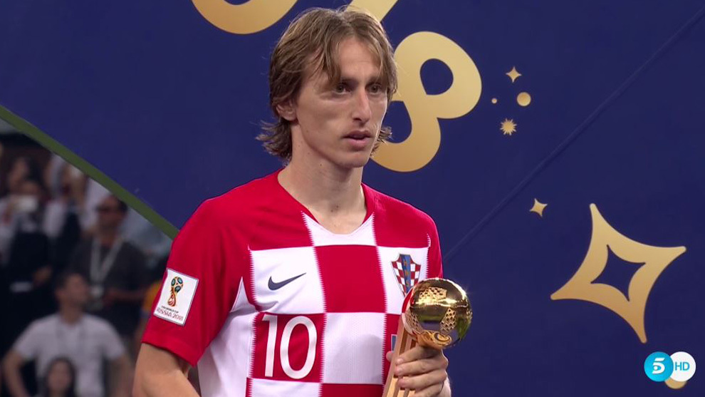 2018 World Cup Award: golden ball winner Luka Modric