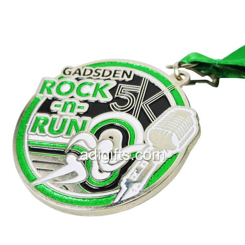 Running soft enamel finisher medal