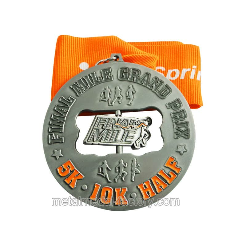 5k 10k Half marathon running race medal