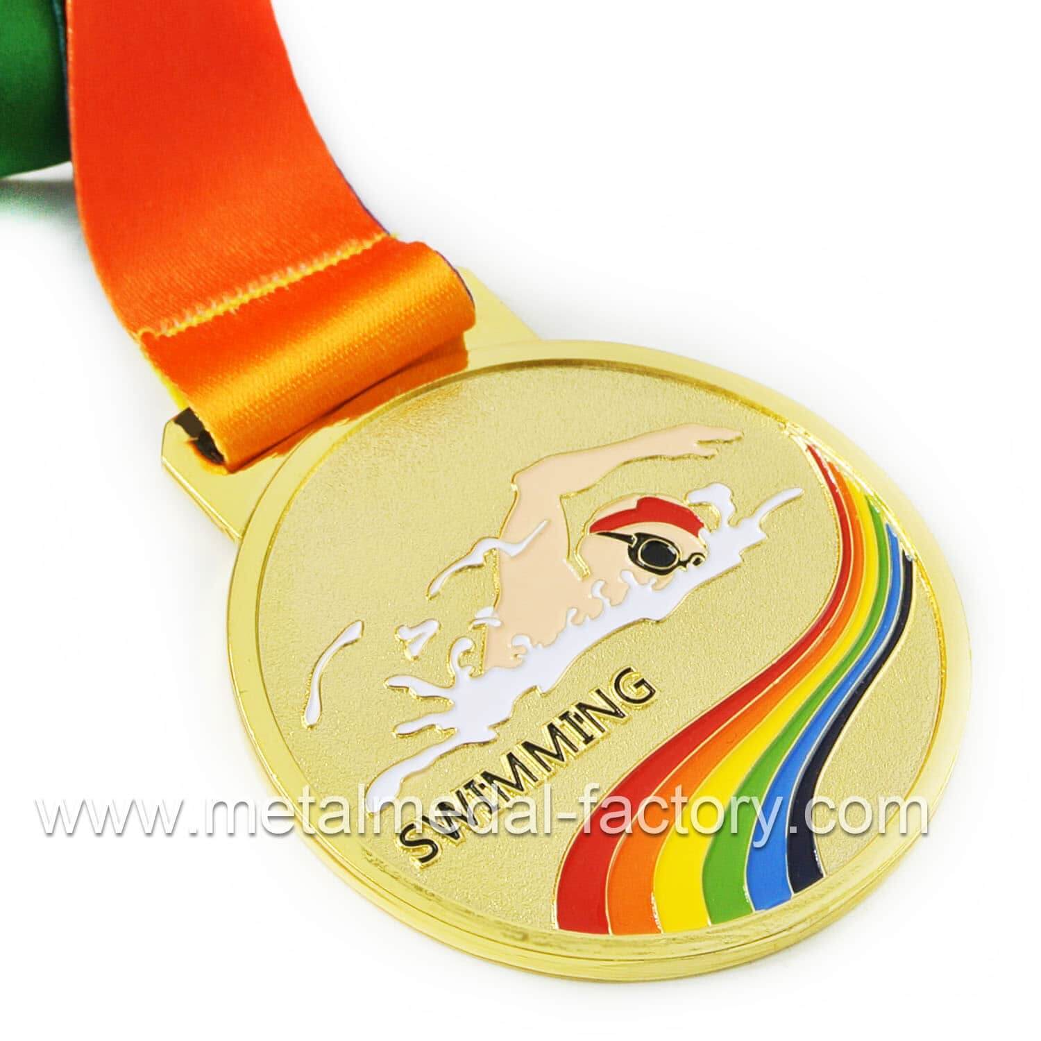 Custom Sport swimming gold medal