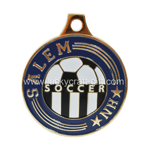 Promotional custom zinc alloy sport metal soccer medal