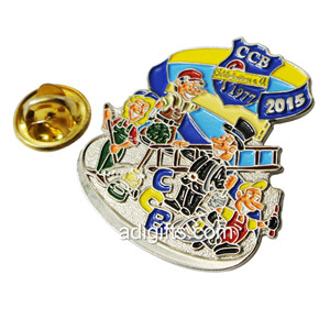 High quality custom zinc alloy soft enamel lapel pins & badges