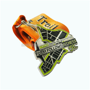 Form Follows Fintess Custom Sport Medal For 5K Running Event