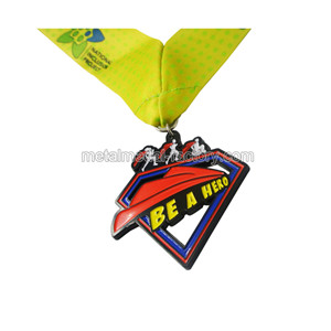 Be A Hero Custom Make Metal Medal With Soft Enamel