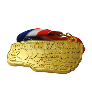 Boneyard 5/10K Run Design Your Own Gold Medal