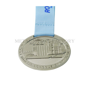 Shinny Nickel Custom Die cast Medals No Minimum