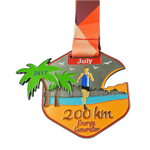 Colorful Soft Enamel Custom New Sports Medal