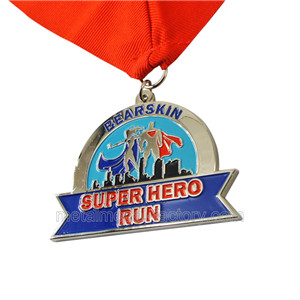 Super Hero Run Custom Metal Sport Medals