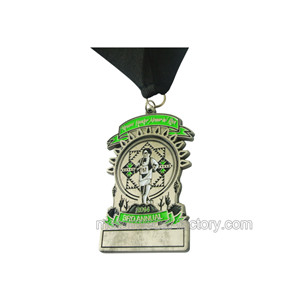 Antique Sliver Custom Run Race Medal With Logo