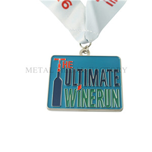 Custom Enamel Metal Wine Run Sports Medals For Sale