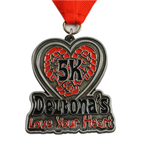 5K Marathon commemorative Heat-shaped medal